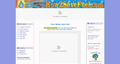 Desktop Screenshot of how2savefuel.com